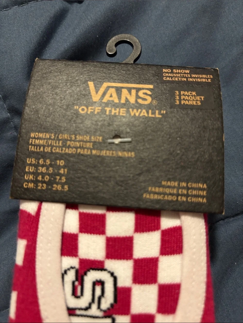 Vans girls  , women’s , teens no show socks